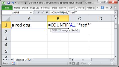 Determine If Cells Contain A Specific Value In Excel