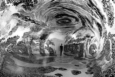 Immersive Installation Art Fills Dome With 360 Degree Landscape Drawing