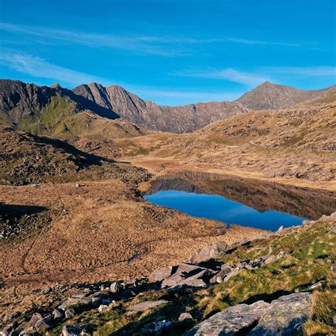 Snowdon In National Park Snowdonia In Wales Stock Photo Image Of