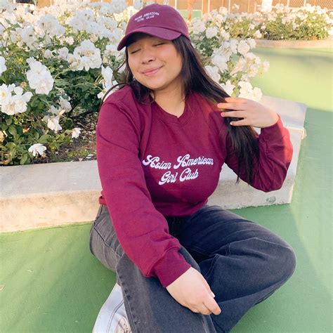 Asian American Girl Club Cranberry Crewneck