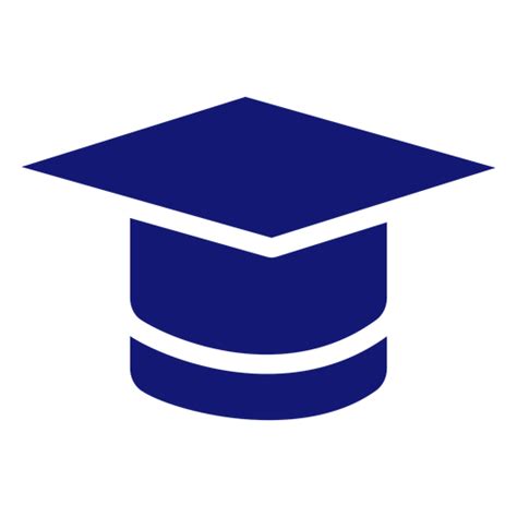 Icono De Gorro De Graduación Azul Descargar Pngsvg Transparente