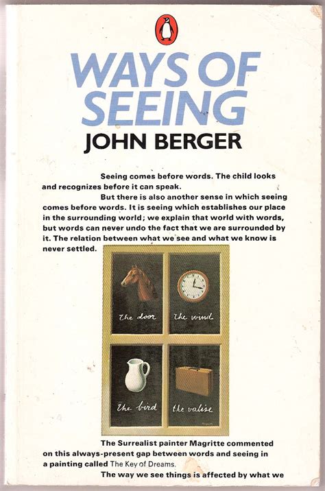 John Berger Ways Of Seeing All The Art Nosewinning