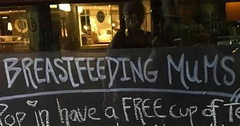 This Coffee Shops Sign About Breastfeeding Moms Is Going Viral For All The Right Reasons