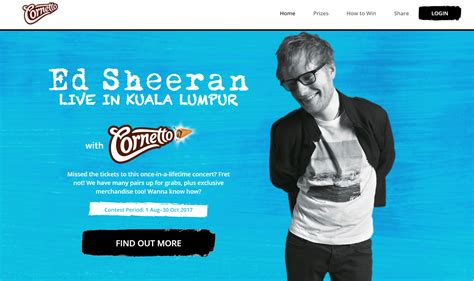 Check out photos, videos and the setlist from ed sheeran's live performance at axiata arena in kuala lumpur, malaysia on 14 november 2017 from the official ed sheeran website. My A+ Blog: Ed Sheeran Live In Kuala Lumpur with Cornetto