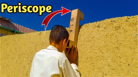 Make Periscope Using Cardboard At Home Youtube