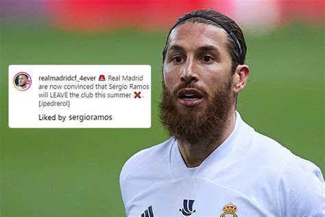 Sergio Ramos Likes Damning Post About Him Leaving Real Madrid As He