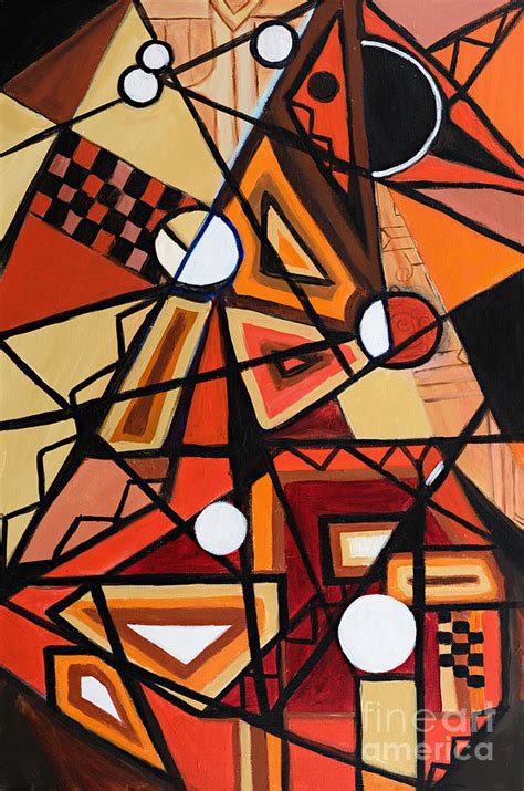 Geometric Composition Painting By Art By Danielle