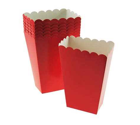 Red Plain Party Treat Boxes The Party Cupboard
