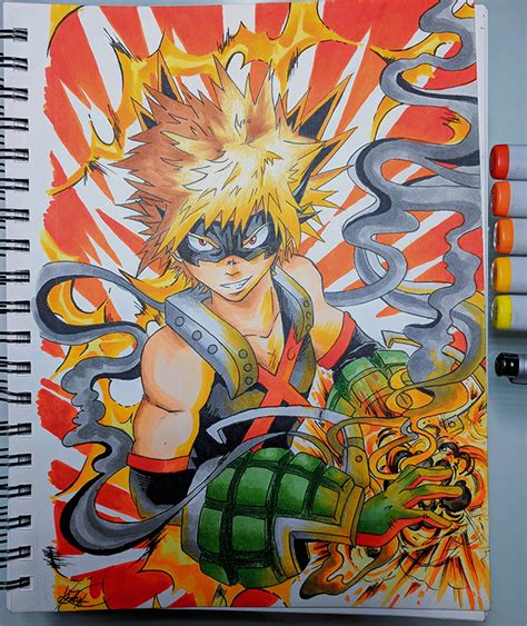 Even at this 30 percent speed of his. OCFANART My take on Bakugo from MHA : anime