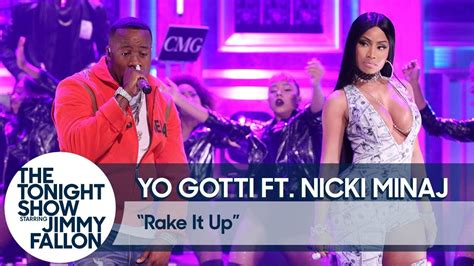 Yo Gotti Nicki Minaj Perform Rake It Up On The Tonight Show In Ya