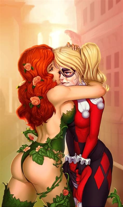 Ivy Comforts Harley Harley Quinn And Poison Ivy Lesbian