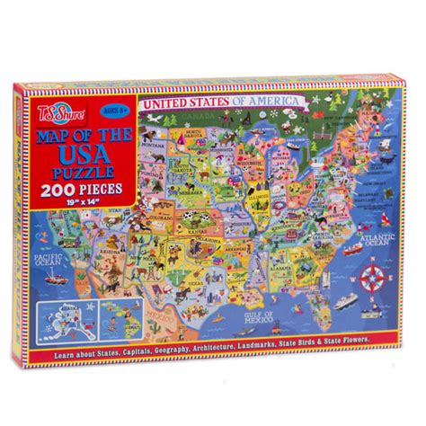 Shop the largest selection of 3d jigsaw puzzles online. Map of the USA 200-Piece Jigsaw Puzzle | Shure Products