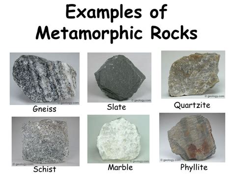 Metamorphic Rocks Metamorphic Rock Types