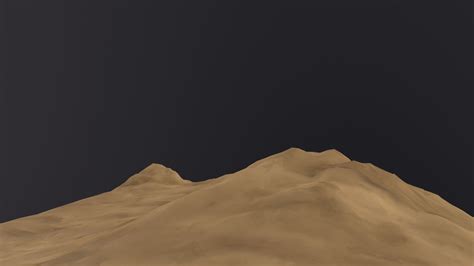 3d Model Desert Sand Dune Landscape 3d Model Vr Ar Low Poly Cgtrader