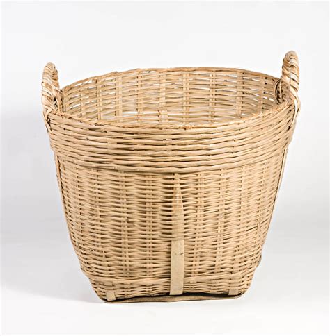 Bamboo Round Log Basket Bb18 By Chairworks | notonthehighstreet.com