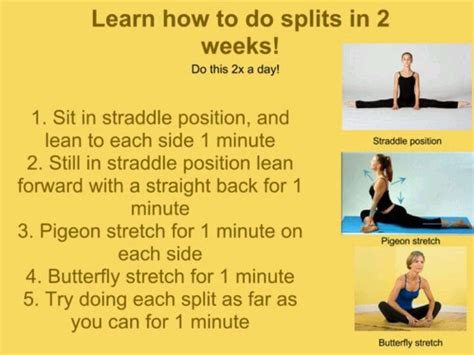 3 ways to do the splits in a week or less wikihow how to do splits fitness motivation