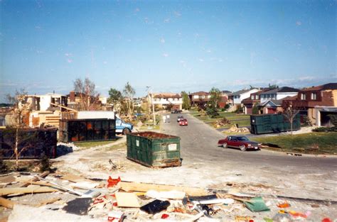 These are the stories of people who work in extreme weather and the storms they will never forget. Full Image View: Barrie Tornado 1985 - 1: Whitby Images