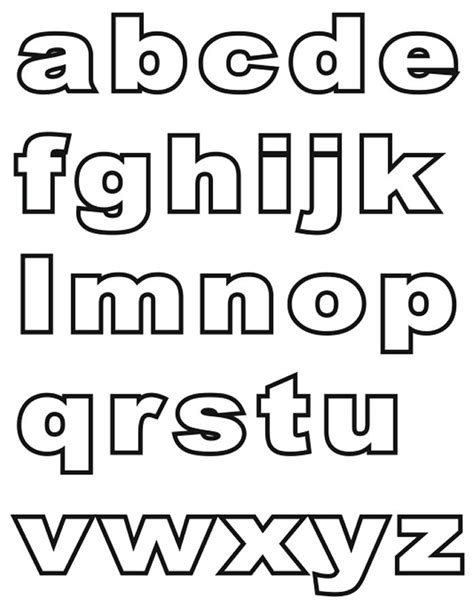 A to z letter alphabet stencils. alphabet coloring pages | Lowercase Alphabet Coloring Pages Free Printable Download | Small ...