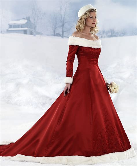 Whiteazalea Elegant Dresses Elegant Red Winter Wedding Dresses