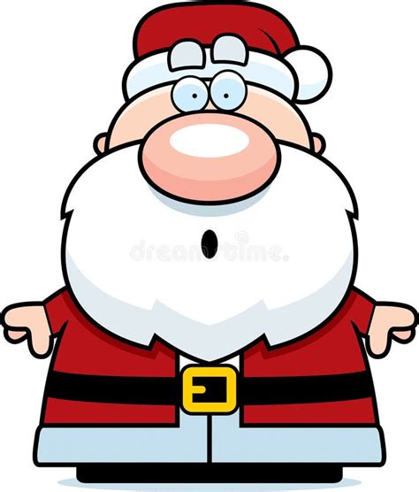 Surprised Cartoon Santa Claus Stock Illustration Illustration Of
