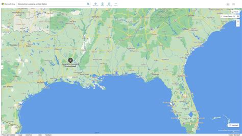 Alexandria Louisiana Map And Alexandria Louisiana Satellite Image
