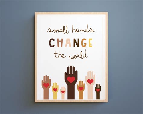 Change The World Diversity Wall Art Kids Wall Print Etsy Canada