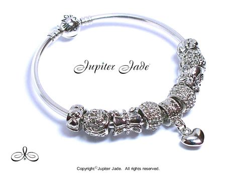 Authentic Pandora 925 Silver Charm Bracelet Bangle European Charms Love