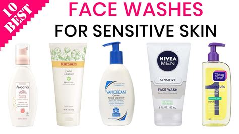 10 Best Face Washes For Sensitive Skin Very Gentle And Soothing Foam