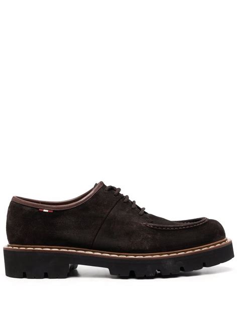 Bally Suede Ridged Oxford Shoes 456 Lookastic