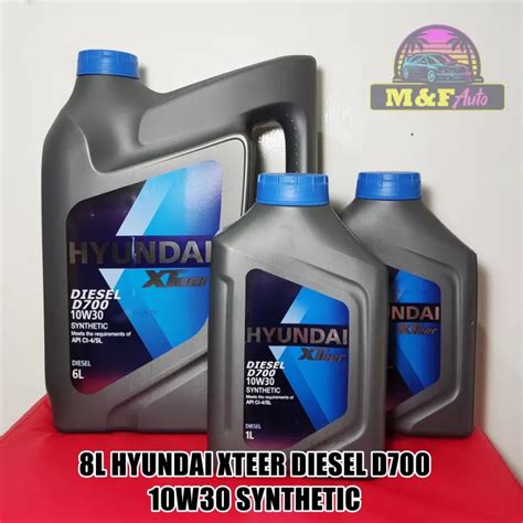 8L Bundle Hyundai Xteer D700 10w30 Synthetic Oil Lazada PH