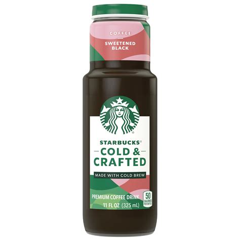 12 Pack Starbucks Cold And Crafted Sweetened Black Cold Brew Crafted Coffee 11 Oz Bottles