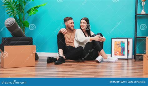 Joyful Scene Of Happy Couple Closeup Portrait Of Adult Couple Sitting