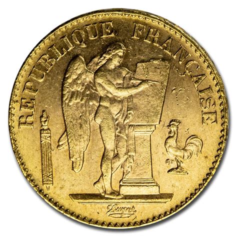 Buy 1897 A France Gold 20 Francs Angel Bu Apmex