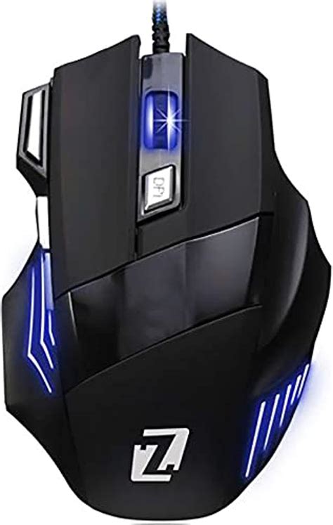 zero zr 1800 7d led optical usb wired gaming mouse 3200 dpi for laptop and pc black buy