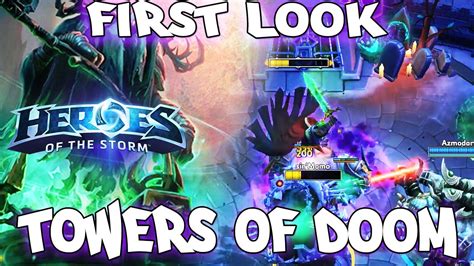 first look towers of doom [[new map]] heroes of the storm youtube