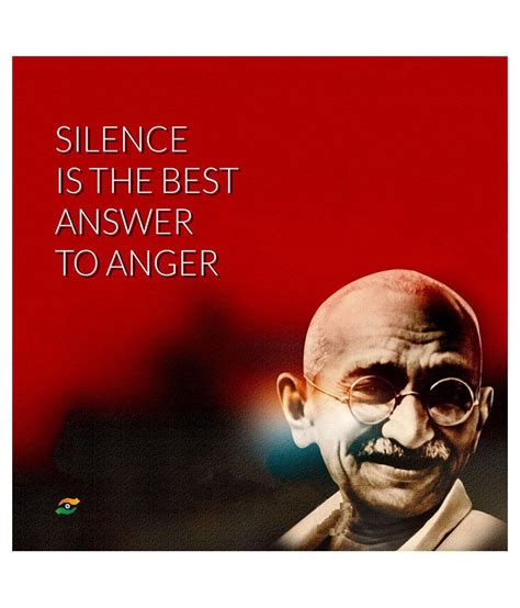 Tallenge Mahatma Gandhi Motivational Quotes Silence Is The