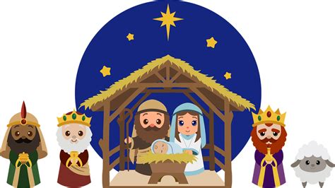 Download Nativity Manger Cartoon Royalty Free Vector Graphic Pixabay