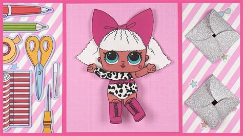 Joint Paper Dolls Lol Paper Doll Diva Series 1 Drawing And