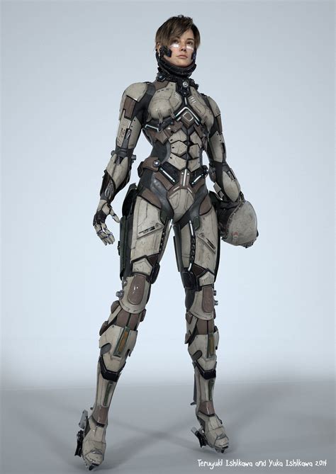 Art By Teruyuki And Yuka Imgur Sci Fi Concept Art Cyberpunk Character Sci Fi Armor
