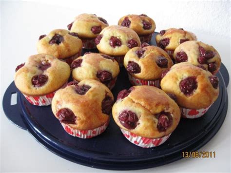 Quark Kirsch Muffins Rezept mit Bild