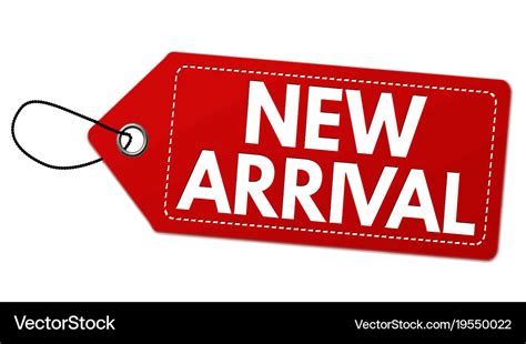New Arrival Label Or Price Tag Royalty Free Vector Image