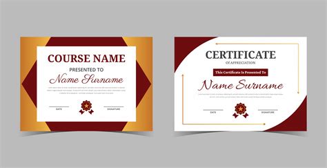 Professional Diploma Certificate Templatecertificate Of Appreciation