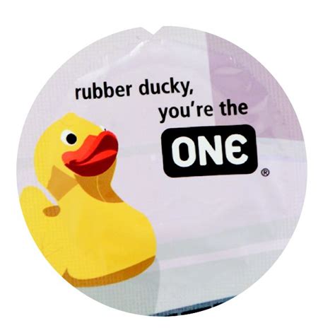 One® Condoms Become One Rubber Ducky Youre The One Ducky
