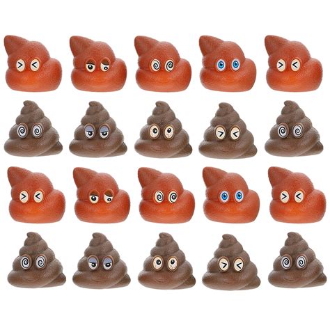 20pcs Fake Poop Toys Realistic Poop Toys Plastic Poop Models Game