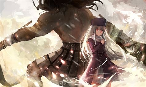 One side has to be ilyasviel. berserker fate (series) fate/stay night hat illyasviel von ...