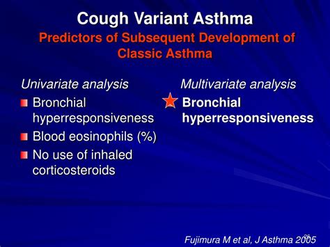 Ppt Asthmatic Cough Cough Variant Asthma And Nonasthmatic