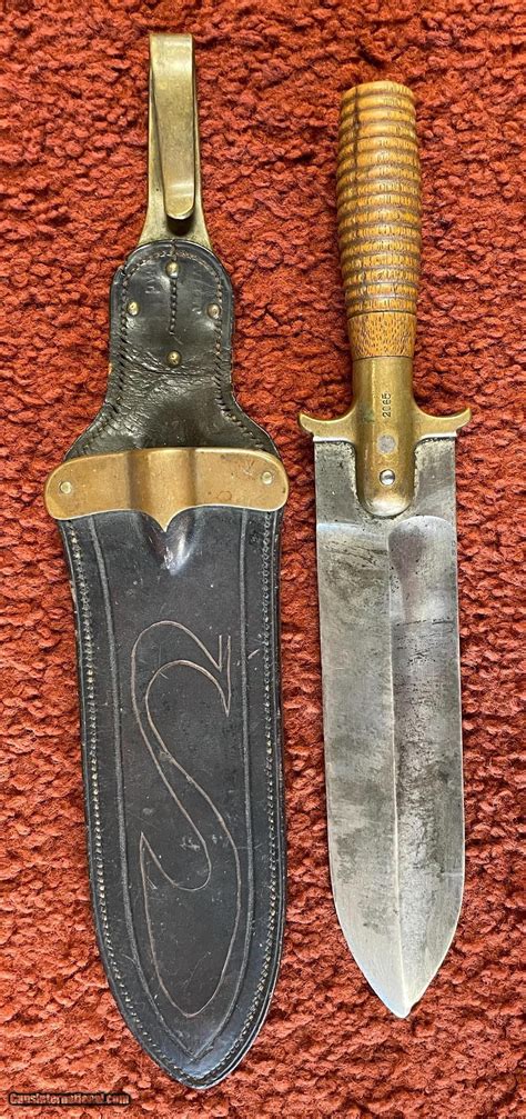 Springfield Model 1880 Hunting Knife With Scabbard