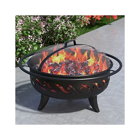 Wellington 30 Portable Outdoor Fireplace Fire Pit Ring For Backyard