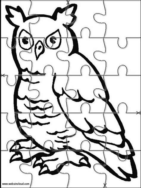 Printable jigsaw puzzles to cut out for kids Animals 155 Coloring Pages