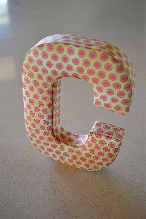 Last active oct 1, 2017. Fabric Letter / Initial/ Name Wall Hanging in Pink ...